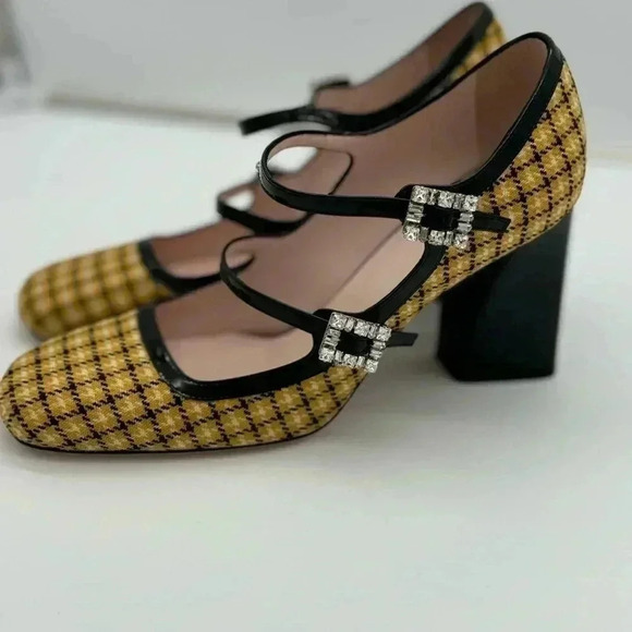 Brand New  ROGER VIVIER
Tweed Très Vivier Mini Babies Pumps Size 39.5 - Picture 6 of 17